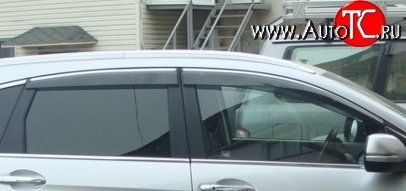 439 р. Комплект дефлекторов окон (ветровиков) 4 шт. Novline (акрил) Honda CR-V RM1,RM3,RM4 дорестайлинг (2012-2015)  с доставкой в г. Майкоп