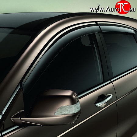 4 499 р. Дефлекторы окон (ветровики) Novline 4 шт. Honda CR-V RM1,RM3,RM4 дорестайлинг (2012-2015)  с доставкой в г. Майкоп