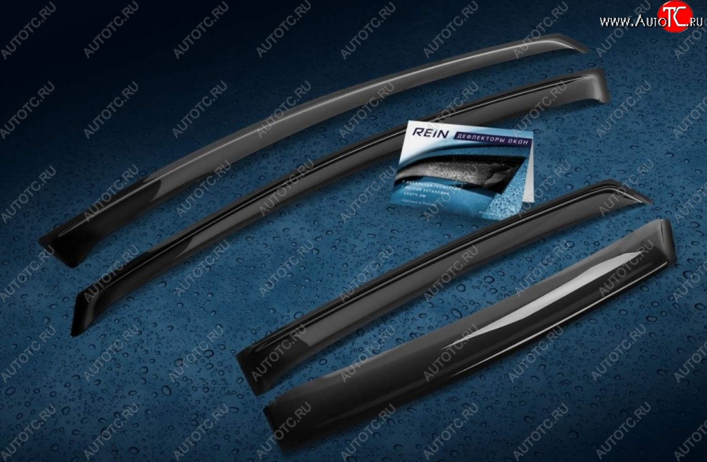 2 159 р. Дефлектора окон REIN (накладные) Honda CR-V RM1,RM3,RM4 дорестайлинг (2012-2015)  с доставкой в г. Майкоп