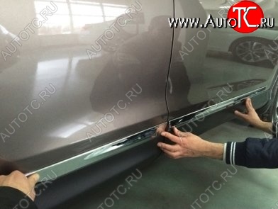 8 049 р. Молдинги CT Honda CR-V RM1,RM3,RM4 дорестайлинг (2012-2015) (Неокрашенные)  с доставкой в г. Майкоп