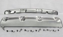 9 749 р. Накладка на задний бампер CT Honda CR-V RM1,RM3,RM4 дорестайлинг (2012-2015) (Неокрашенная)  с доставкой в г. Майкоп. Увеличить фотографию 3