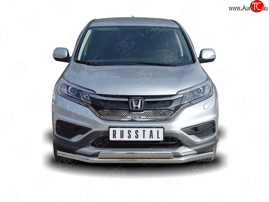 2 899 р. Решётка радиатора (рестайлинг) Russtal Honda CR-V RM1,RM3,RM4 дорестайлинг (2012-2015) (Неокрашенная)  с доставкой в г. Майкоп