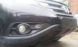 2 249 р. Сетка на бампер (2.4) Russtal (черная) Honda CR-V RM1,RM3,RM4 дорестайлинг (2012-2015)  с доставкой в г. Майкоп. Увеличить фотографию 5