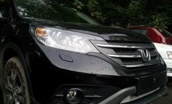 1 539 р. Сетка на бампер (2.0) Russtal (хром) Honda CR-V RM1,RM3,RM4 дорестайлинг (2012-2015)  с доставкой в г. Майкоп. Увеличить фотографию 7