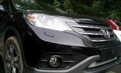 1 539 р. Сетка на бампер (2.0) Russtal (хром) Honda CR-V RM1,RM3,RM4 дорестайлинг (2012-2015)  с доставкой в г. Майкоп. Увеличить фотографию 8