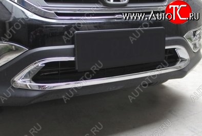 8 049 р. Накладка на передний воздуховод СТ Honda CR-V RM1,RM3,RM4 дорестайлинг (2012-2015)  с доставкой в г. Майкоп