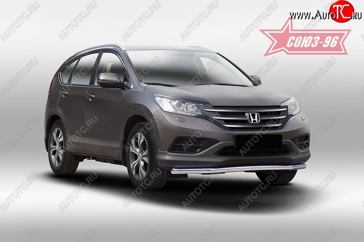 12 059 р. Защита переднего бампера одинарная Souz-96 (d60) Honda CR-V RM1,RM3,RM4 дорестайлинг (2012-2015)  с доставкой в г. Майкоп