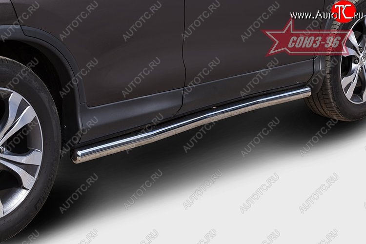 11 789 р. Защита порогов Souz-96 (d60) Honda CR-V RM1,RM3,RM4 дорестайлинг (2012-2015)  с доставкой в г. Майкоп
