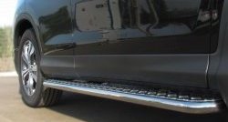 24 649 р. Широкая защита порогов SLITKOFF Honda CR-V RM1,RM3,RM4 дорестайлинг (2012-2015)  с доставкой в г. Майкоп. Увеличить фотографию 4
