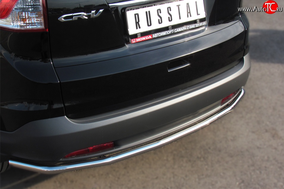 12 999 р. Одинарная защита заднего бампера из трубы диаметром 42 мм SLITKOFF Honda CR-V RM1,RM3,RM4 дорестайлинг (2012-2015)  с доставкой в г. Майкоп