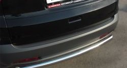 13 449 р. Одинарная защита заднего бампера из трубы диаметром 63 мм SLITKOFF Honda CR-V RM1,RM3,RM4 дорестайлинг (2012-2015)  с доставкой в г. Майкоп. Увеличить фотографию 2