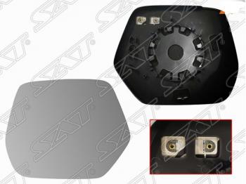 Левое полотно зеркала SAT (асферическое с обогревом) Honda CR-V RM1,RM3,RM4 рестайлинг (2014-2018)