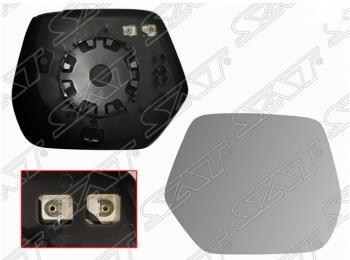 Правое полотно зеркала SAT (асферическое с обогревом) Honda CR-V RM1,RM3,RM4 рестайлинг (2014-2018)
