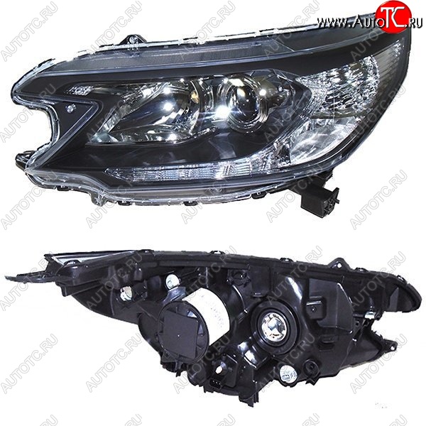 6 649 р. Левая фара SAT Honda CR-V RM1,RM3,RM4 дорестайлинг (2012-2015) (Под ксенон, с электрокорректором)  с доставкой в г. Майкоп