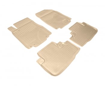 Коврики салона Norplast Unidec Honda CR-V  RM1,RM3,RM4 (2012-2018) дорестайлинг, рестайлинг (Цвет: бежевый)