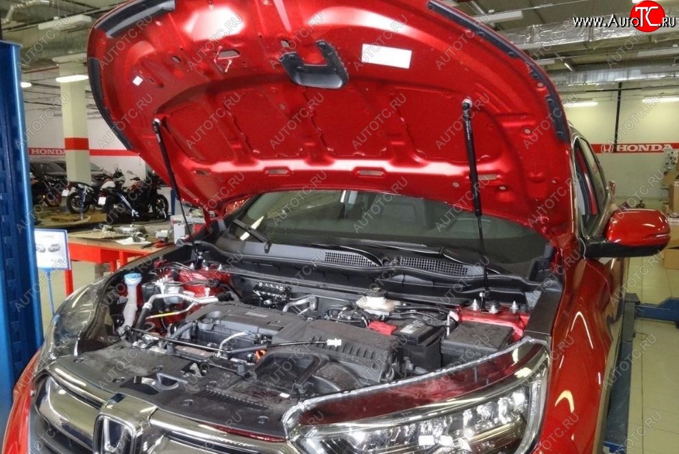 2 049 р. Упоры капота Russtal Honda CR-V RW,RT дорестайлинг (2016-2020)  с доставкой в г. Майкоп