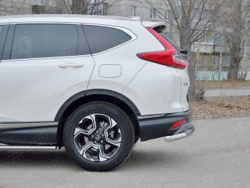 17 799 р. Защита заднего бампера (Ø63 и 42, дуги, нержавейка) SLITKOFF Honda CR-V RW,RT дорестайлинг (2016-2020)  с доставкой в г. Майкоп. Увеличить фотографию 4
