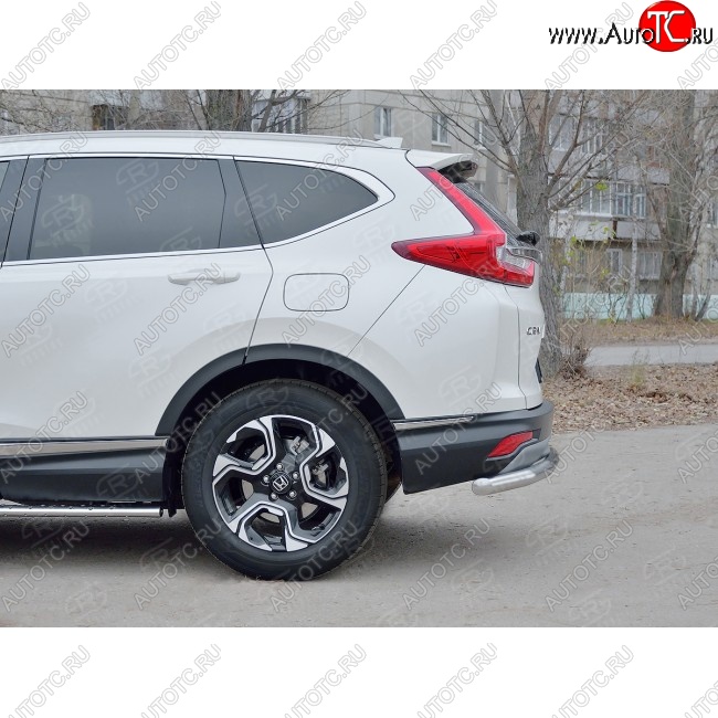 16 999 р. Защита заднего бампера (Ø63 мм, нержавейка) SLITKOFF Honda CR-V RW,RT дорестайлинг (2016-2020)  с доставкой в г. Майкоп