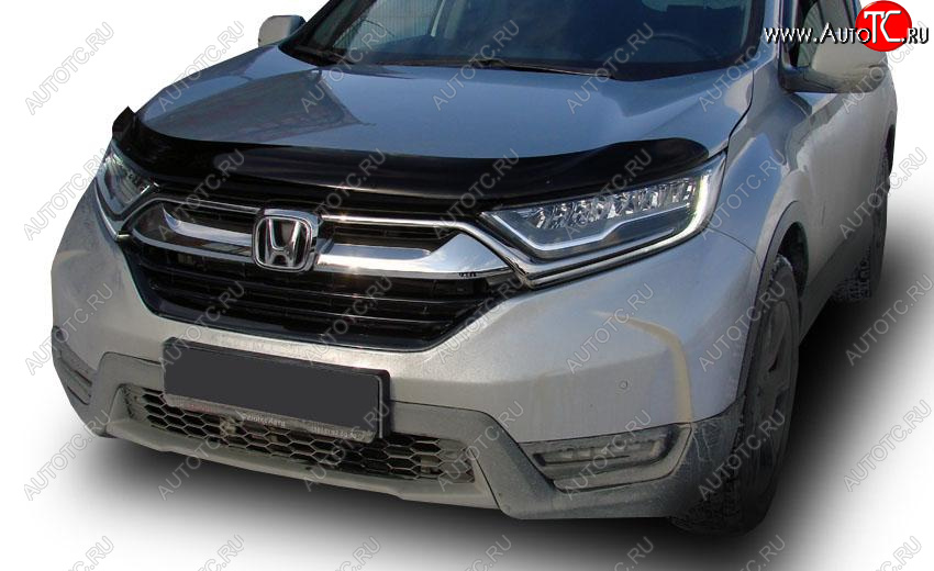 4 599 р. Дефлектор капота SIM Honda CR-V RW,RT дорестайлинг (2016-2020)  с доставкой в г. Майкоп
