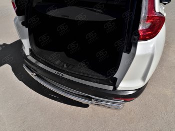 3 099 р. Защитная накладка заднего бампера Russtal (надпись) Honda CR-V RW,RT дорестайлинг (2016-2020)  с доставкой в г. Майкоп. Увеличить фотографию 2