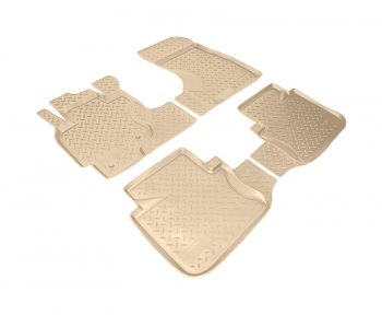 Коврики салона Norplast Unidec (АКПП) Honda CR-V  RD1,RD2,RD3 (1995-2001)  дорестайлинг, рестайлинг (Цвет: бежевый)