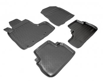 Комплект салонных ковриков Norplast Unidec (АКП) Honda CR-V  RD4,RD5,RD6,RD7,RD9  (2001-2006) дорестайлинг, рестайлинг (Цвет: черный)