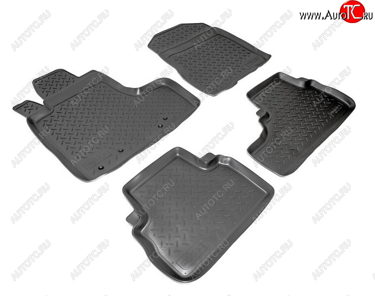 2 499 р. Комплект салонных ковриков Norplast Unidec (АКП) Honda CR-V RD4,RD5,RD6,RD7,RD9  дорестайлинг (2001-2004) (Цвет: черный)  с доставкой в г. Майкоп