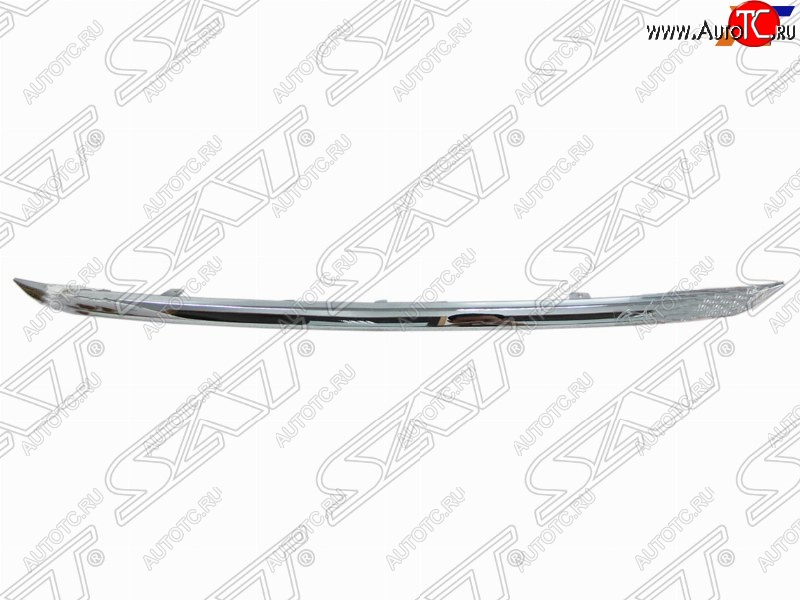1 599 р. Молдинг решетки радиатора SAT (хром) Honda CR-V RM1,RM3,RM4 дорестайлинг (2012-2015) (Нижний)  с доставкой в г. Майкоп