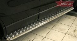 12 779 р. Защита порогов с листом Souz-96 (d42). Honda CR-V RE1,RE2,RE3,RE4,RE5,RE7 рестайлинг (2009-2012)  с доставкой в г. Майкоп. Увеличить фотографию 2