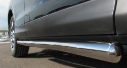 77 999 р. Защита порогов из круглой трубы диаметром 76 мм Russtal Honda CR-V RE1,RE2,RE3,RE4,RE5,RE7 рестайлинг (2009-2012) (Защита порогов с со скосами на торцах (вариант 1))  с доставкой в г. Майкоп. Увеличить фотографию 3