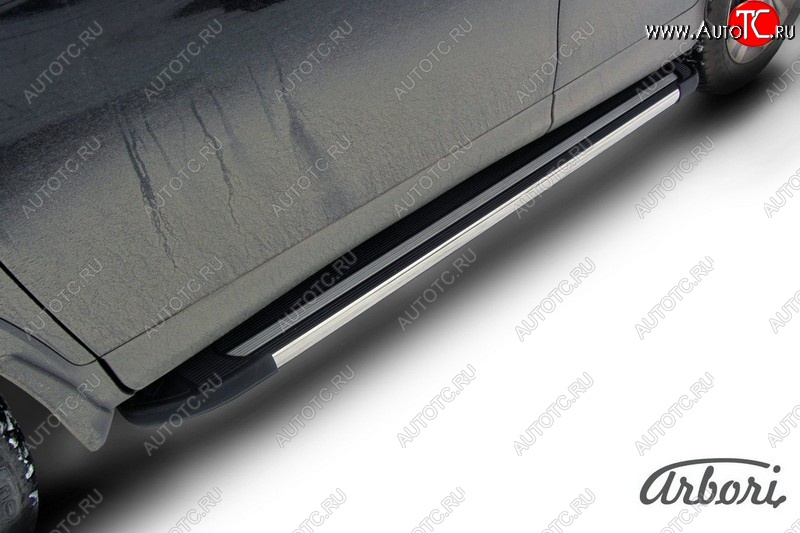 12 509 р. Порожки для ног Arbori Luxe Black Honda CR-V RM1,RM3,RM4 рестайлинг (2014-2018)  с доставкой в г. Майкоп