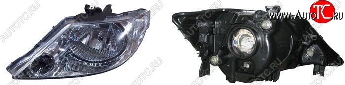 3 599 р. Левая фара SAT (Евросвет) Honda Fit Aria GD дорестайлинг седан (2002-2005)  с доставкой в г. Майкоп
