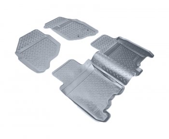 Коврики салона Norplast Unidec (правый руль) Honda Fit  1 (2001-2007) GD дорестайлинг, GD 1-ый рестайлинг, GD 2-ой рестайлинг (Цвет: серый)