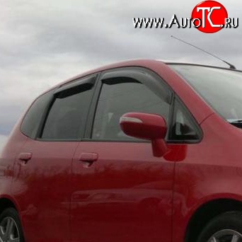 899 р. Дефлекторы окон (ветровики) Novline 4 шт Honda Fit 1 GD дорестайлинг (2001-2004)  с доставкой в г. Майкоп