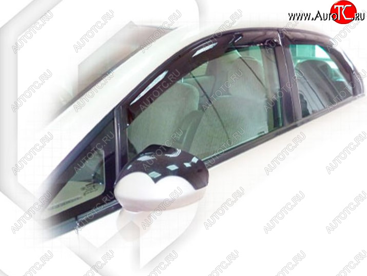 1 999 р. Дефлектора окон CA-Plastic Honda Fit Aria GD рестайлинг седан (2005-2009) (Classic полупрозрачный)  с доставкой в г. Майкоп