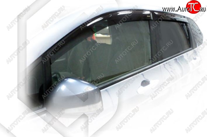 1 999 р. Дефлектора окон CA-Plastic  Honda FR-V (2004-2010) (Classic полупрозрачный, Без хром.молдинга)  с доставкой в г. Майкоп