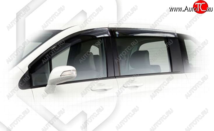 2 079 р. Дефлектора окон CA-Plastic  Honda Freed Spike  1 (2010-2014)  дорестайлинг минивэн,  1-ый рестайлинг минивэн (Classic полупрозрачный, Без хром.молдинга)  с доставкой в г. Майкоп