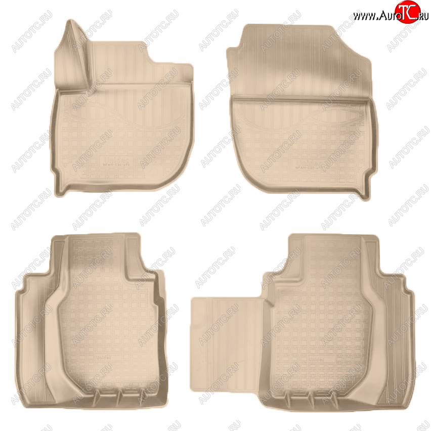 2 699 р. Коврики салона Norplast  Honda HR-V  RU (2014-2021) дорестайлинг, рестайлинг (Цвет: бежевый)  с доставкой в г. Майкоп