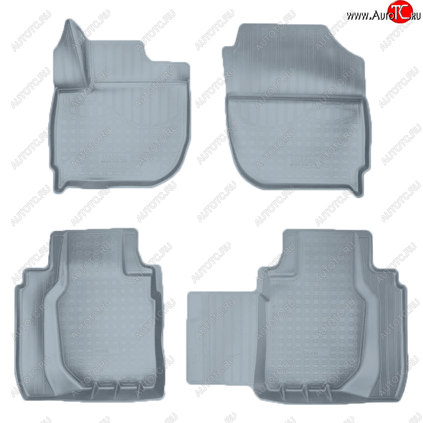 2 699 р. Коврики салона Norplast  Honda HR-V  RU (2014-2021) дорестайлинг, рестайлинг (Цвет: серый)  с доставкой в г. Майкоп