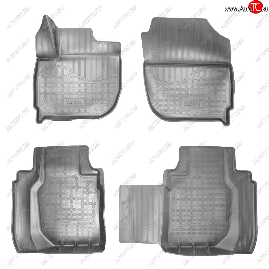 3 299 р. Коврики салона Norplast Unidec  Honda HR-V  RU (2014-2021) дорестайлинг, рестайлинг (Серый)  с доставкой в г. Майкоп