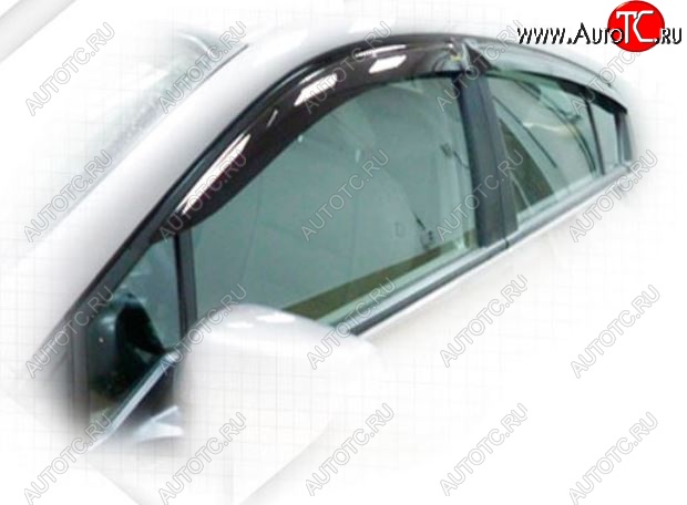 2 079 р. Дефлектора окон CA-Plastiс Honda Insight ZE2 хэтчбэк 5 дв. дорестайлинг (2009-2011) (Classic полупрозрачный)  с доставкой в г. Майкоп