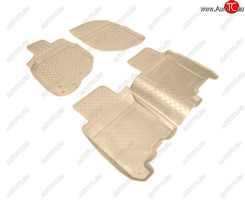 3 069 р. Коврики салона Norplast Unidec  Honda Jazz (2001-2008) (Цвет: бежевый)  с доставкой в г. Майкоп
