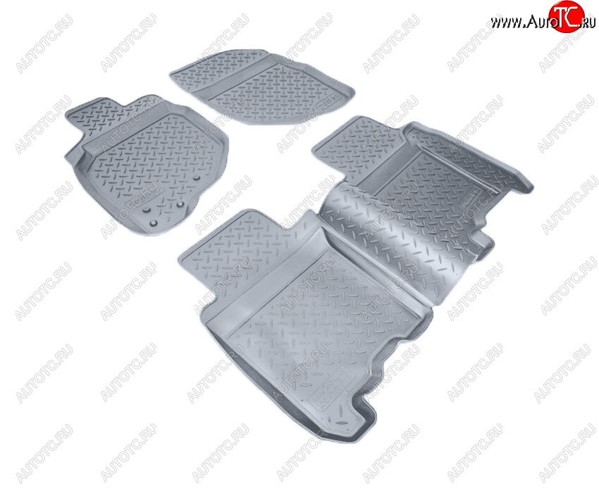 3 069 р. Коврики салона Norplast Unidec  Honda Jazz (2001-2008) (Цвет: серый)  с доставкой в г. Майкоп