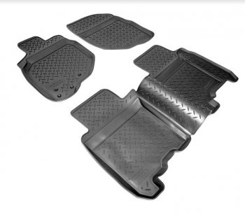 Комплект салонных ковриков Norplast Unidec Honda Jazz (2001-2008) (Цвет: черный)