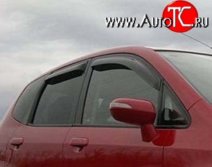 999 р. Комплект дефлекторов окон (ветровиков) 4 шт. Russtal Honda Jazz (2001-2008)  с доставкой в г. Майкоп