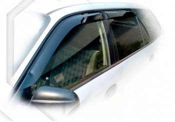 Дефлектора окон EL1 CA-Plastiс exclusive Honda partner (1996-2005) (Classic полупрозрачный, Без хром.молдинга)