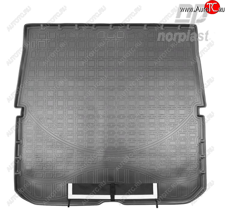 3 599 р. Коврик багажника Norplast (7 мест, сложенный 3 ряд) Honda Pilot YF6 рестайлинг (2018-2021) (Черный с погрузочным ковриком (фартуком))  с доставкой в г. Майкоп