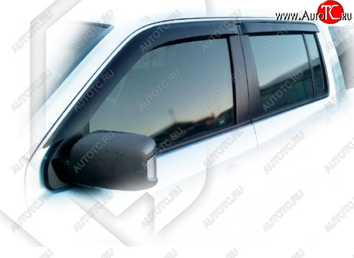 2 079 р. Дефлектора окон CA-Plastiс  Honda Pilot  YF4 (2008-2015) дорестайлинг, рестайлинг (Classic полупрозрачный)  с доставкой в г. Майкоп