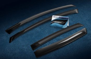 Дефлектора окон REIN (накладные) Honda Pilot YF4 рестайлинг (2011-2015)