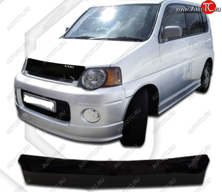 1 839 р. Дефлектор капота CA-Plastic Honda SM-X (1996-2002) (Classic черный, Без надписи)  с доставкой в г. Майкоп